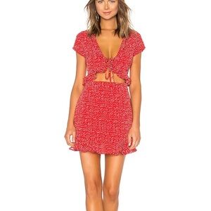 Superdown mercy polka dot dress